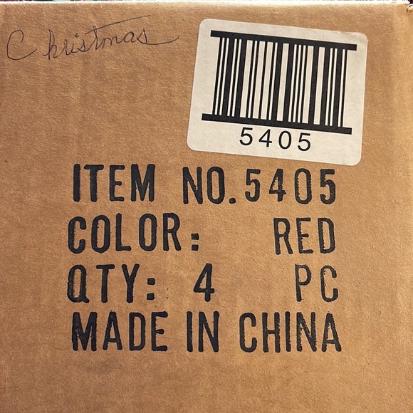 Home Interiors 5405 Four Pc Poinsettia/Ivy/Holly (Ex Unrolled) All Same - Picture 7 of 9